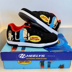 NIB HEELYS SPLIT BEAVIS & BUTTHEAD DO HEELYS CONVERTIBLE SKATE SHOE / DEADSTOCK!